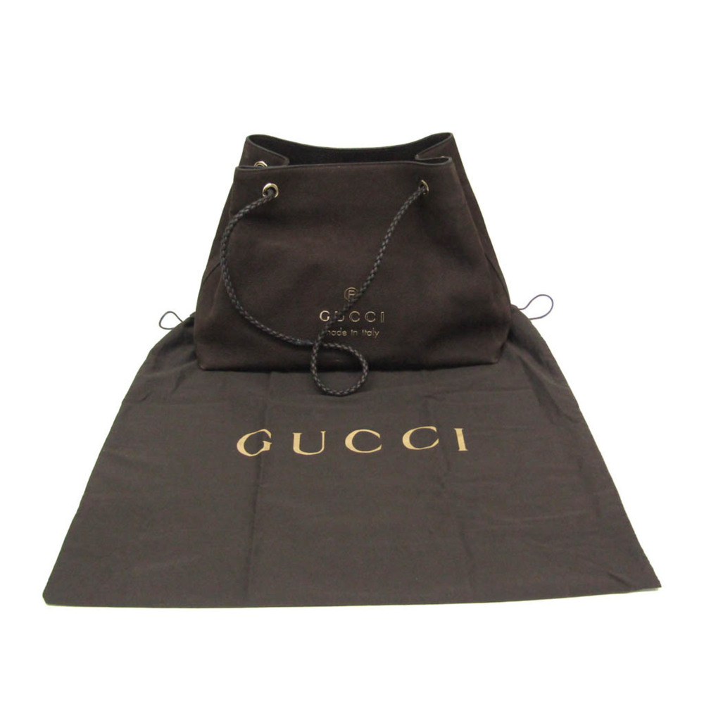 GUCCI Authentic Brown Leather Tote Bag - Picture 2 of 15